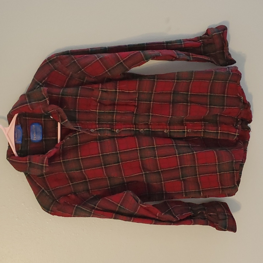 Pendleton Wool Button Down Flannel Size L